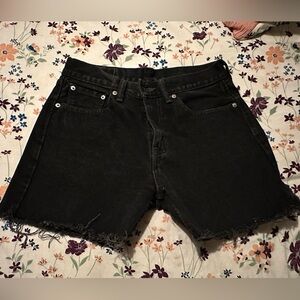 Levi's Black Denim Women's Shorts